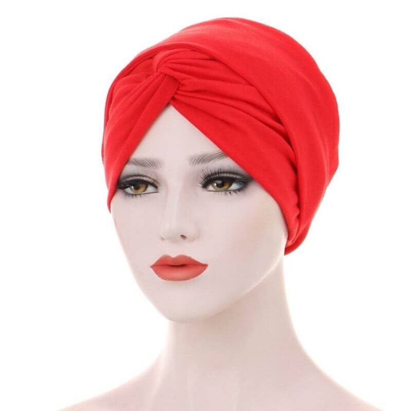 Bonnet Turban Femme – Coton Bambou, élastique, Pour Chimio, Yoga, Sommeil, Ajustable Et Doux