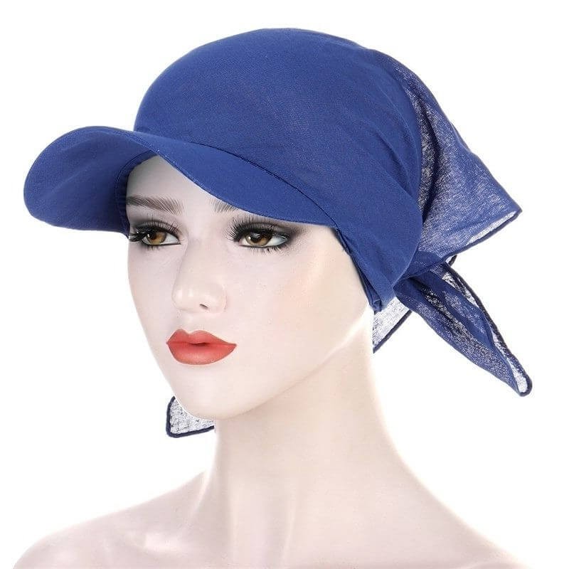 Turban Chimio Avec Visière Pour Femme - Bandana Pré-noué En Bambou Doux - Pour Perte De Cheveux, Chimiothérapie, Confortable Et élégant