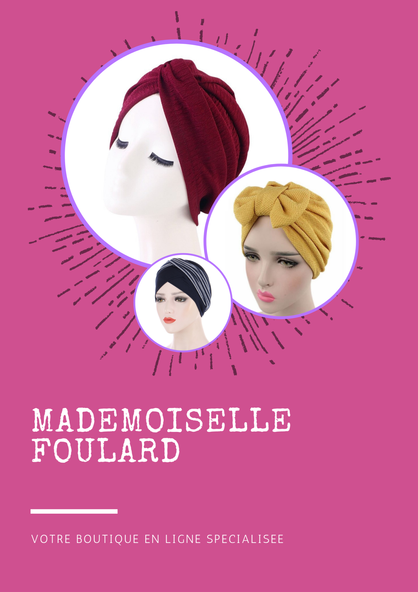 Mademoiselle Foulard magasin turban chimiothérapie