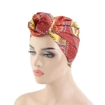 Bonnet Chimio Orange Mademoisellefoulard.fr