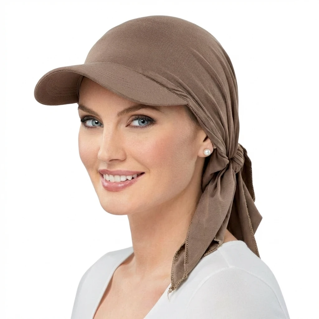 Casquette Chimio Simple Kaki 1 Casquette Chimio Simple Kaki